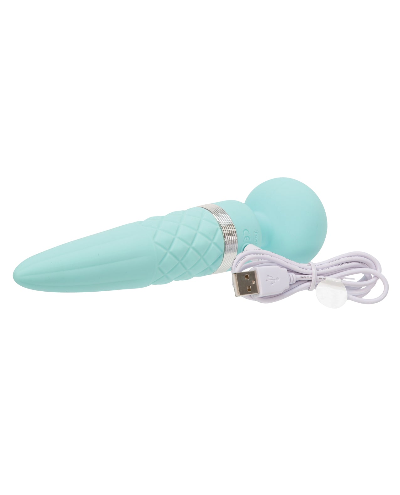 Pillow Talk Sultry Rotating Wand - Teal - Image 7