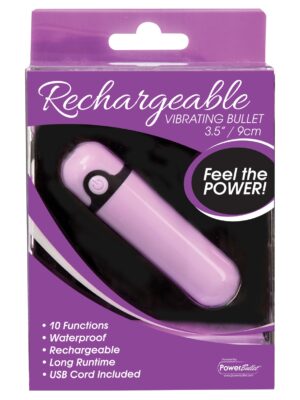 Simple & True Rechargeable Vibrating Bullet - Purple