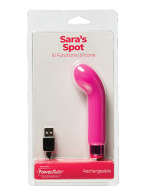 Sara's Spot Rechargeable Bullet w/G Spot Sleeve - 10 Functions Pink
