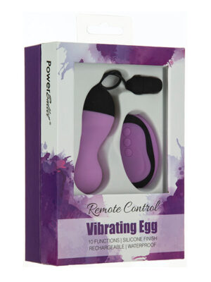 Powerbullet Remote Control Vibrating Egg - Purple