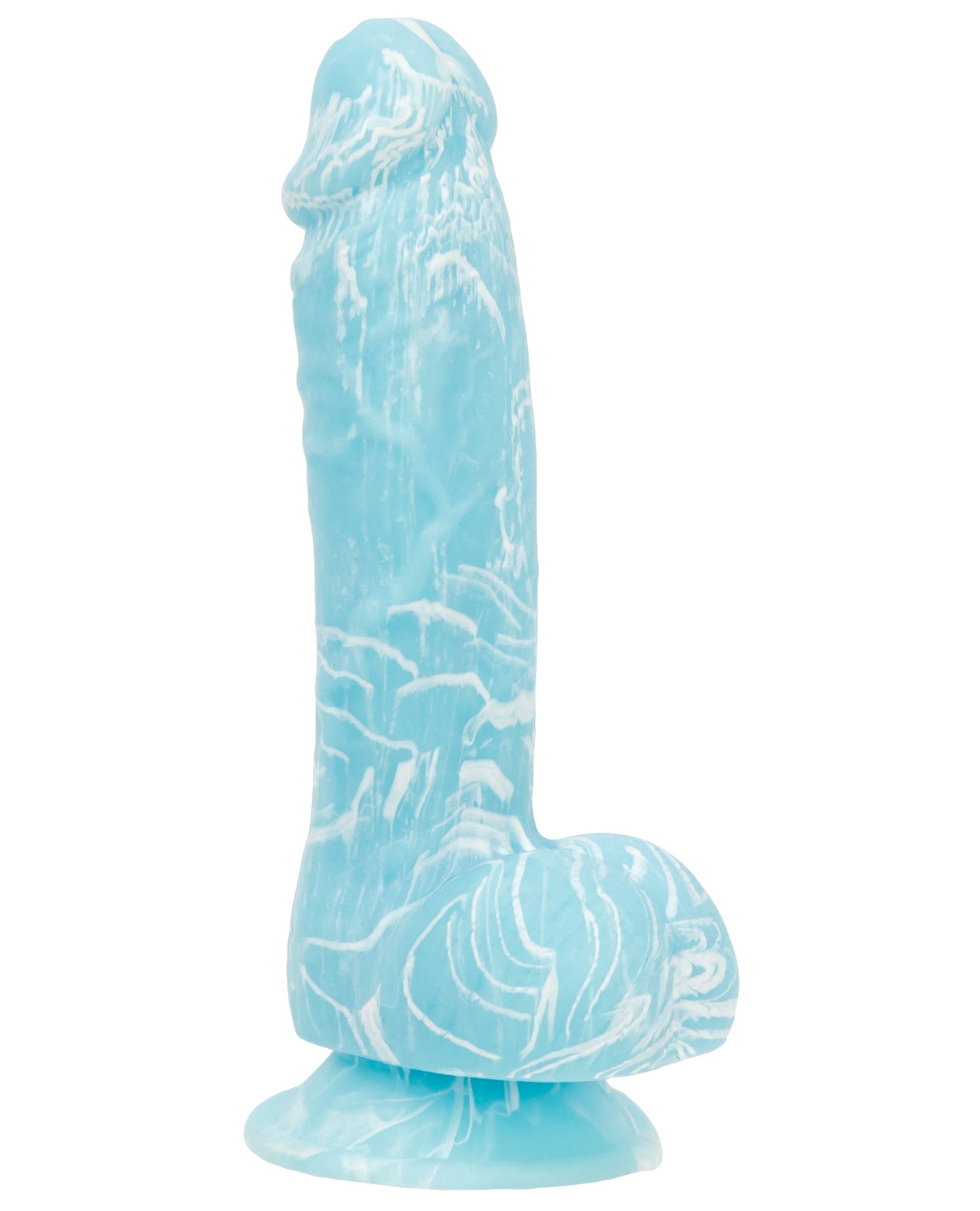 Addiction Luke Glow in the Dark 7.5" Dildo - Blue - Image 7