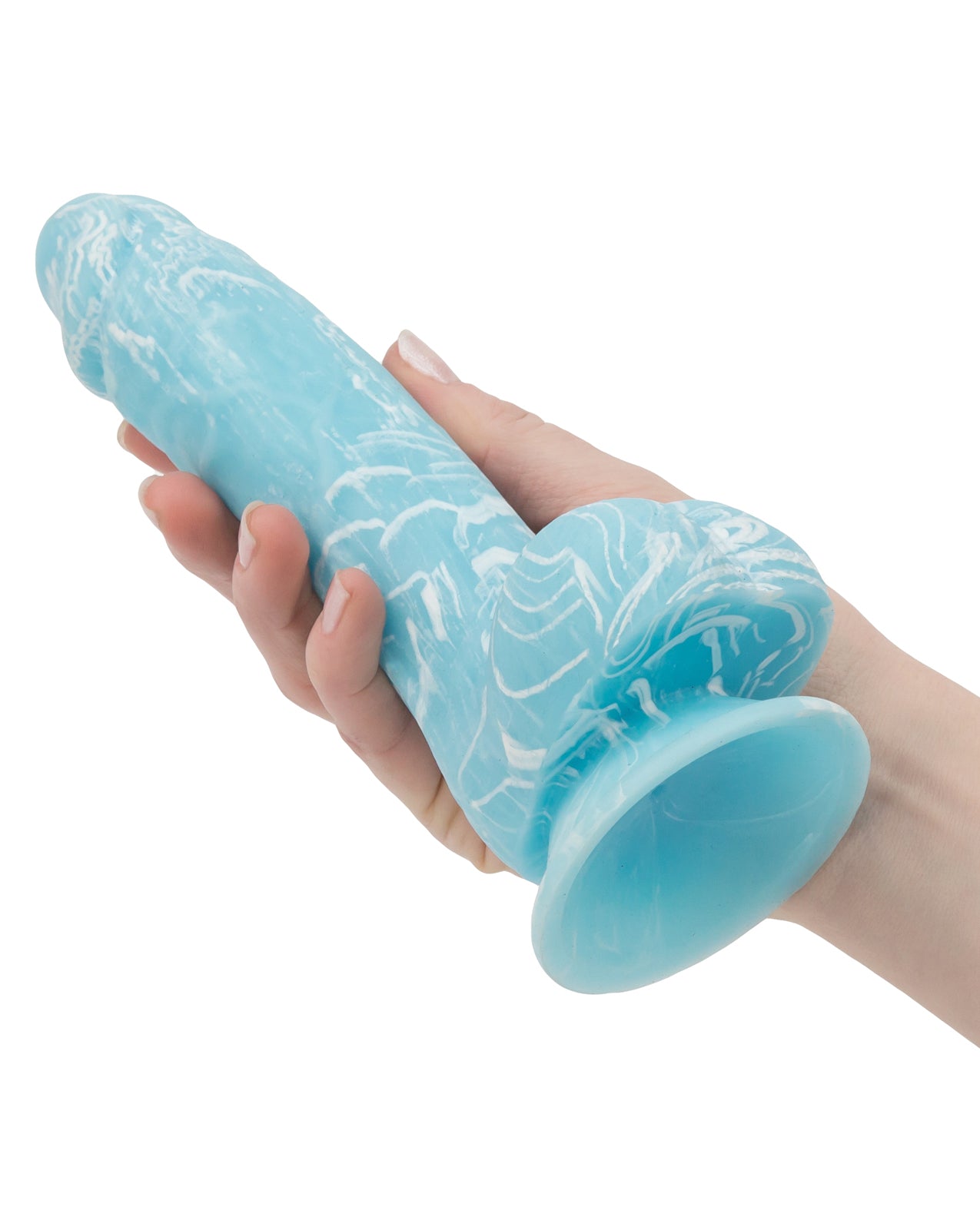Addiction Luke Glow in the Dark 7.5" Dildo - Blue - Image 14