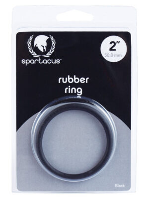 Spartacus 2" Rubber Cock Ring - Black