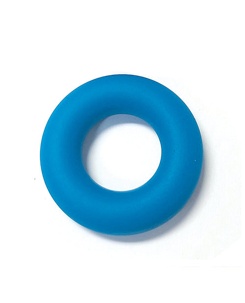 Spartacus Liquid Silicone Cock Ring Small - Teal - Image 2