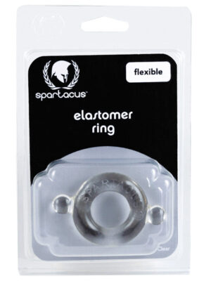 Spartacus Elastomer Cock Ring - Clear