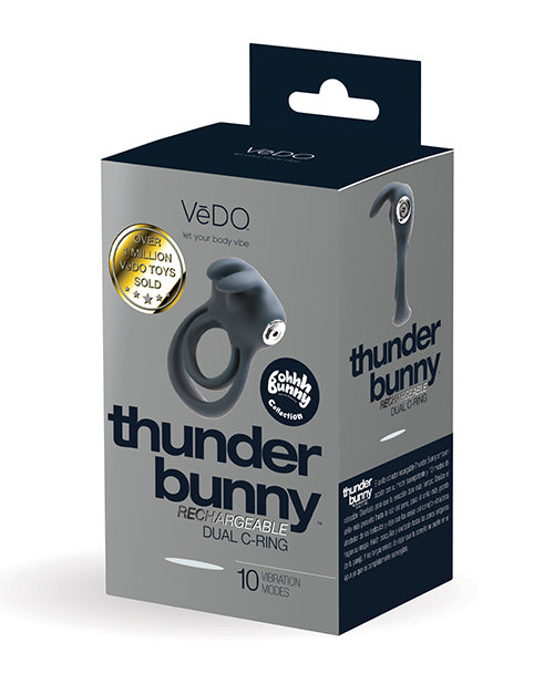 VeDO Thunder Bunny Rechargeable Dual Ring – Black Pearl