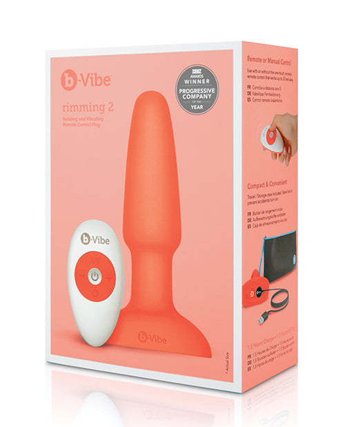 b-Vibe Rimming Plug 2 – Orange