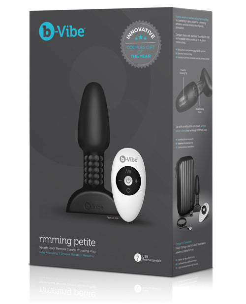 b-Vibe Petite Rimming Plug – Black