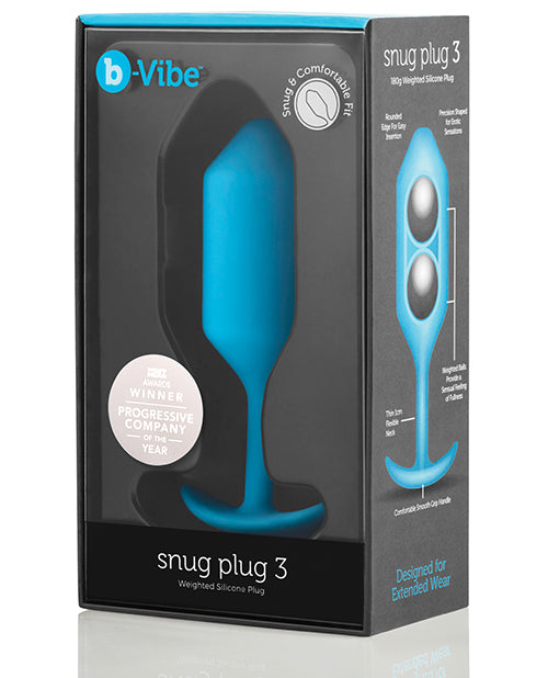 b-Vibe Weighted Snug Plug 3 – 180 g Teal