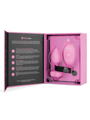 b-Vibe Vibrating Heart Plug S/M - Pink