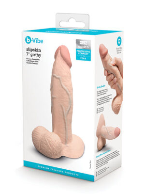 b-Vibe Slipskin 7" Girthy - Cream