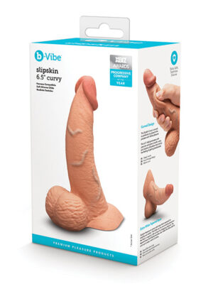 b-Vibe Slipskin 6.5" Curvy - Mocha