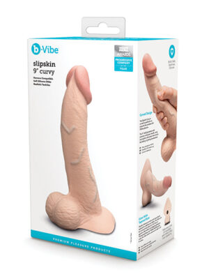 b-Vibe Slipskin 9" Curvy - Cream