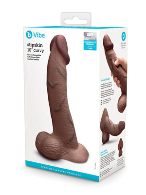 b-Vibe Slipskin 10" Curvy - Brown