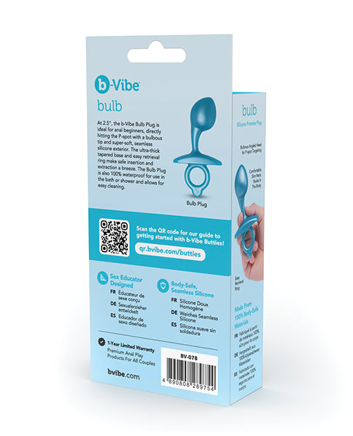 b-Vibe Butties Bulb Tapered Prostate Plug - Blue - Image 6