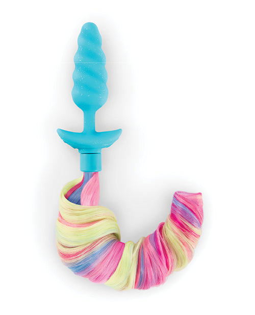 b-Vibe Unicorn Tail Vibrating Butt Plug - Special Edition - Image 11