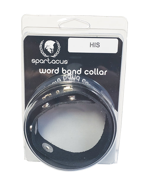 Spartacus HIS Leather Collar – Black