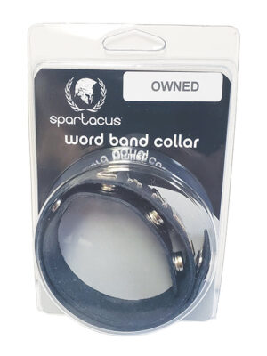 Spartacus OWNED Leather Collar - Black