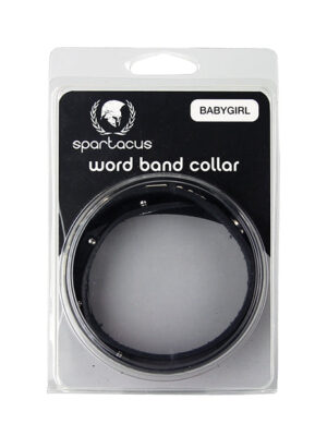 Spartacus BABYGIRL Leather Collar - Black