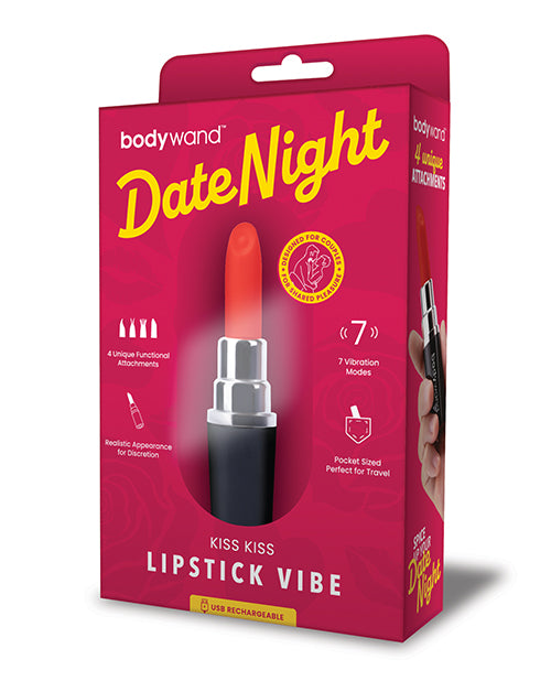 Xgen Bodywand Date Night Kiss Kiss Lipstick Vibe – Black/Red