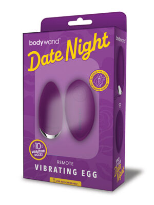 Xgen Bodywand Date Night Remote Vibrating Egg - Purple