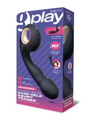 Bodywand G-Play Ergonomic Dual Motor Squirt Trainer - Black
