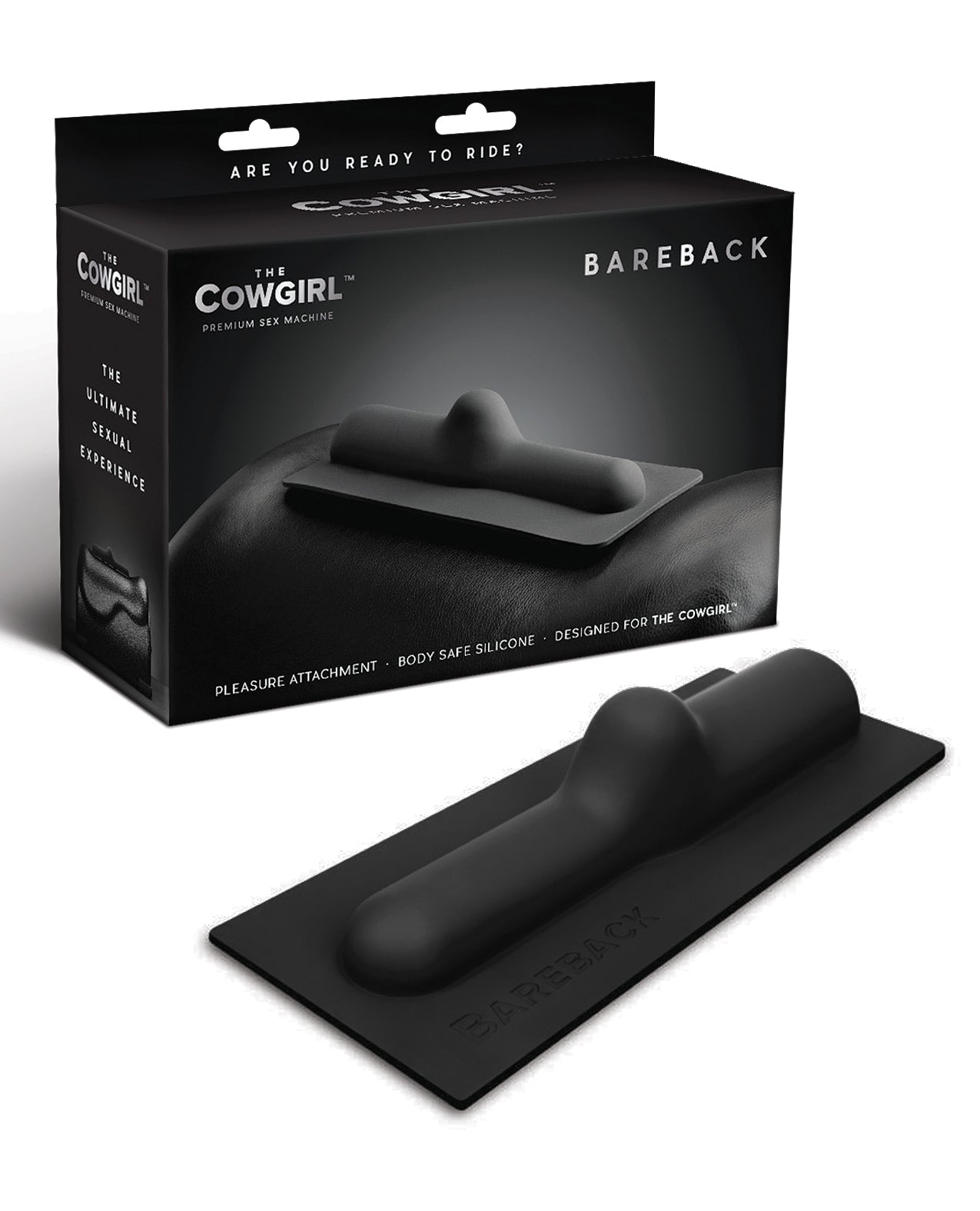 The Cowgirl Bareback Silicone Attachment – Black