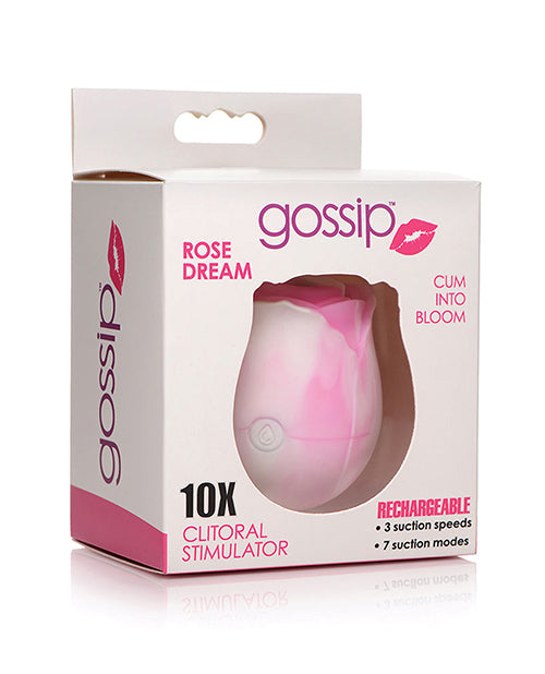 Curve Toys Gossip Cum Into Bloom Clitoral Vibrator – Rose Dream Swirl