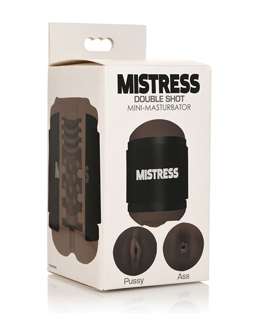 Curve Toys Mistress Double Shot Mini Masturbator Pussy & Ass – Dark