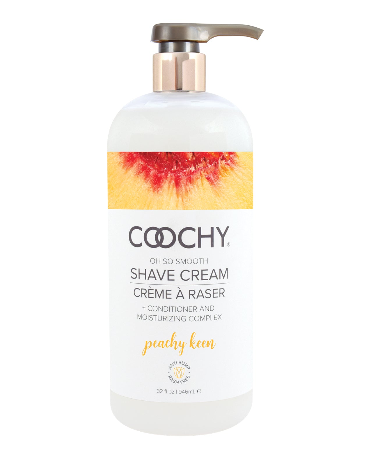 COOCHY Shave Cream – 32 oz Peachy Keen