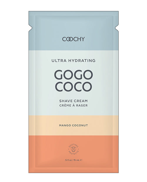 COOCHY Ultra Hydrating Shave Cream Foil – .35 oz Mango Coconut