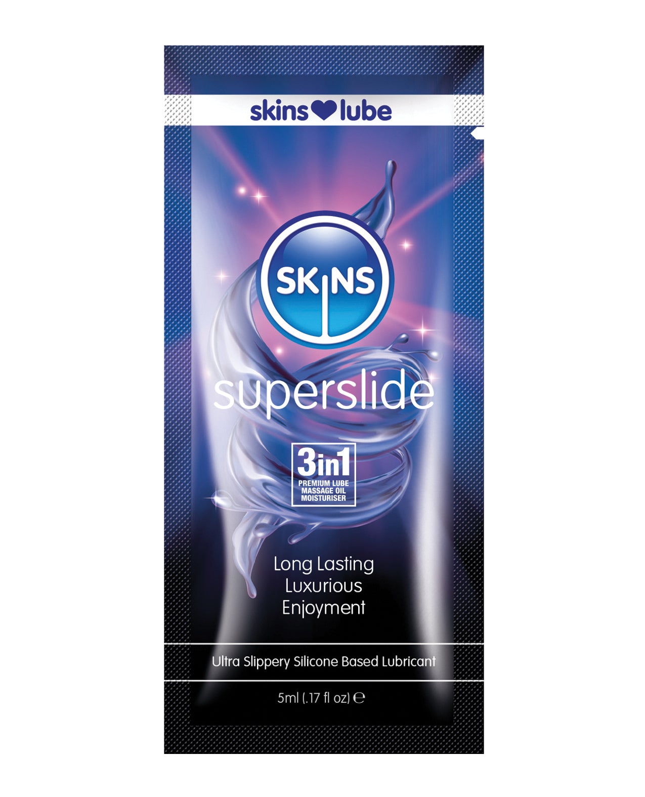 Skins Super Slide Silicone Based Lubricant – 5 ml Foil