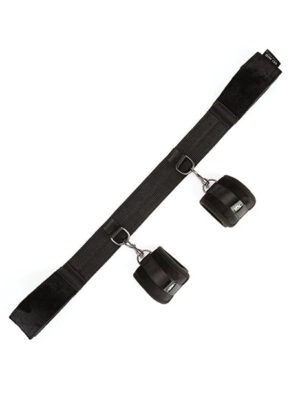 Sei Mio Spread the Love Ankle Spreader Bar w/Wrist Cuffs - Black