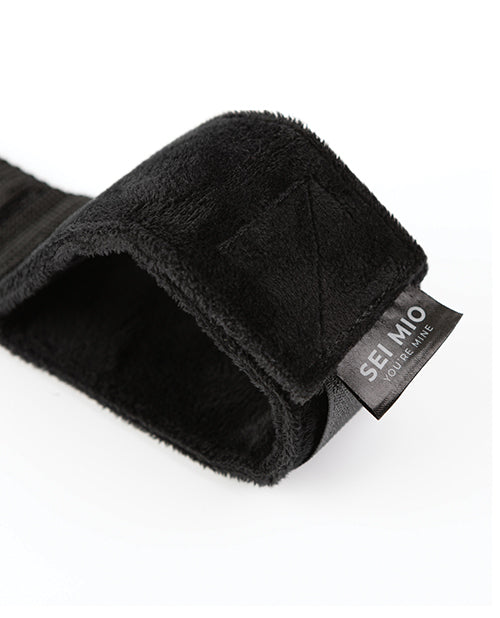 Sei Mio Spread the Love Ankle Spreader Bar w/Wrist Cuffs - Black - Image 4