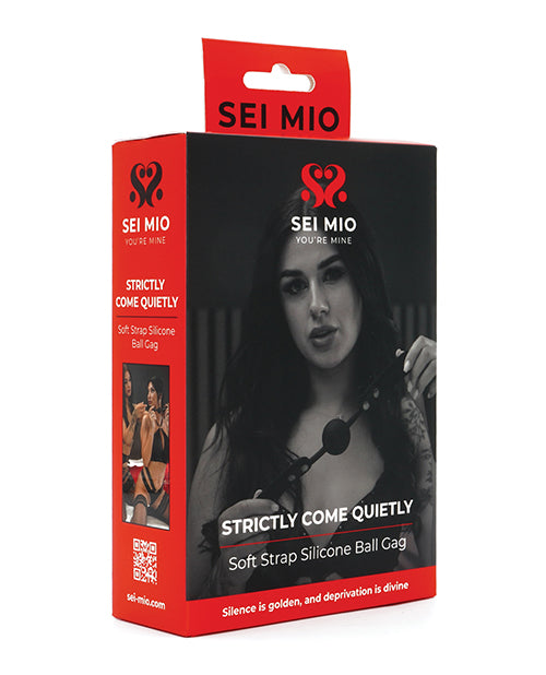 Sei Mio Strictly Come Quietly Soft Strap Silicone Ball Gage – Black