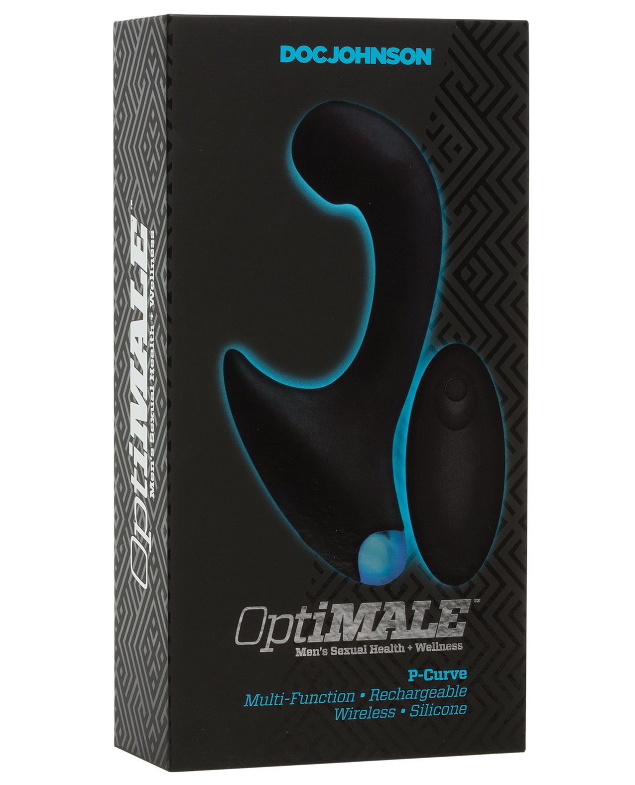 OptiMale Vibrating P Massager w/Wireless Remote – Black