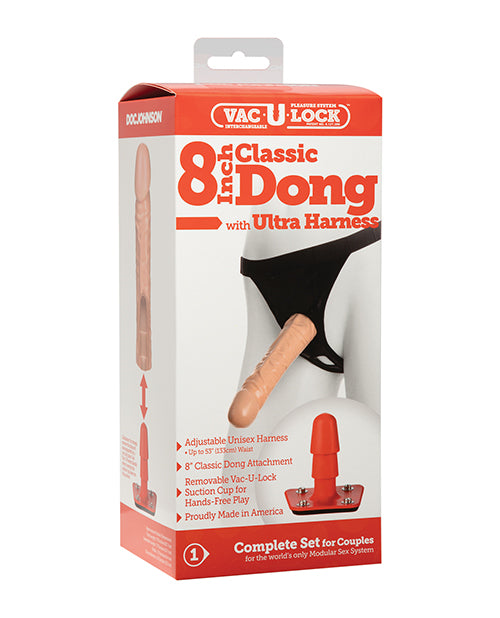 Ultra Harness 2 Set w/8″ Dong & Powder