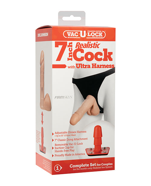 Ultra Harness 2 Set 2 w/7″ Realistic Dong & Powder