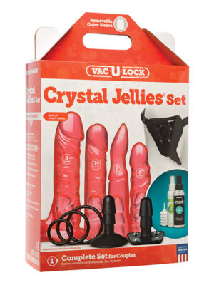 Vac-U-Lock Crystal Jellies Set - Pink