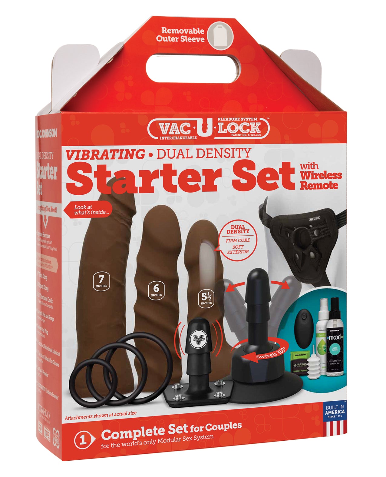Vac-U-Lock Dual Density Starter Set w/Wireless Remote – Chocolate