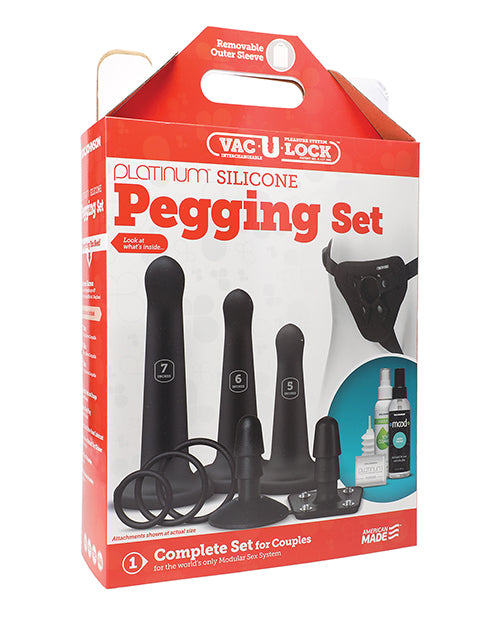 Vac-U-Lock Silicone Pegging Set – Black