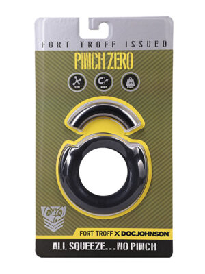 Fort Troff Pinch Zero Cock Ring - Black