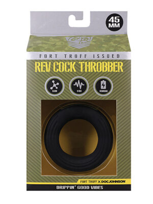 Fort Troff Rev Cock Throbber Vibrating Cock Ring - Black
