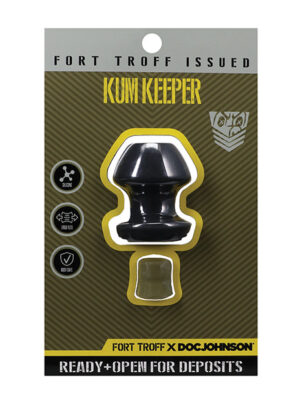 Fort Troff Kum Keeper Anal Plug - Small, Black