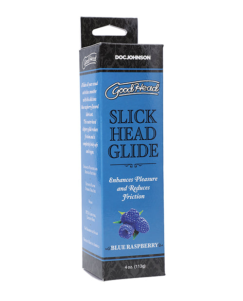 GoodHead Slick Head Glide Boxed – 4 oz Blue Raspberry