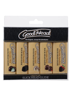 GoodHead Chocolate Slick Head Glide - Asst. Flavors Pack of 5