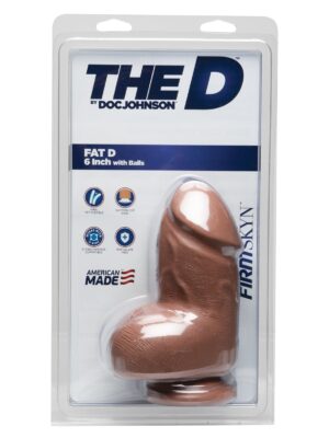 The D 6" Fat D w/Balls - Caramel