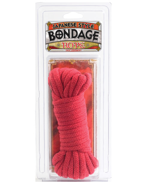 Japanese Style Bondage Cotton Rope - Red - Image 5