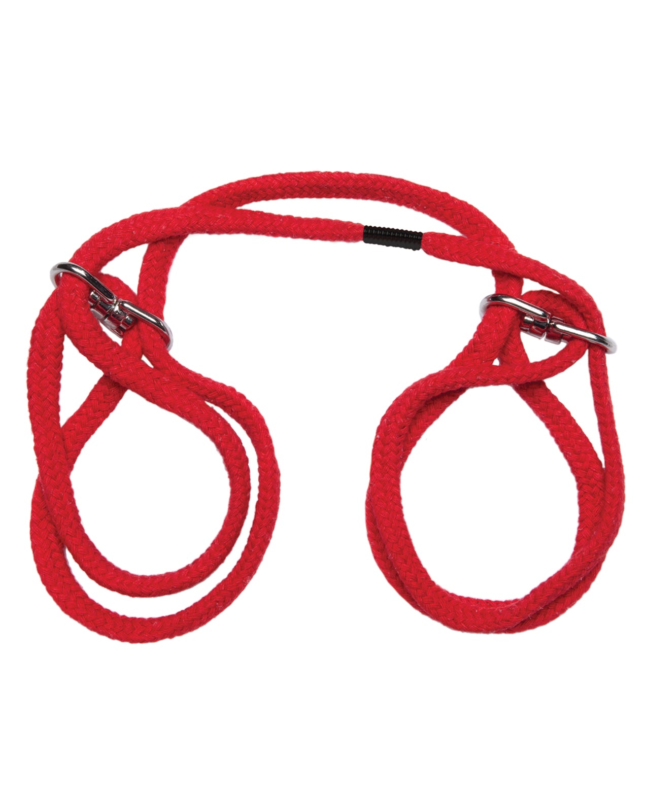 Japanese Style Bondage Wrist or Ankle Cotton Rope - Red - Image 4