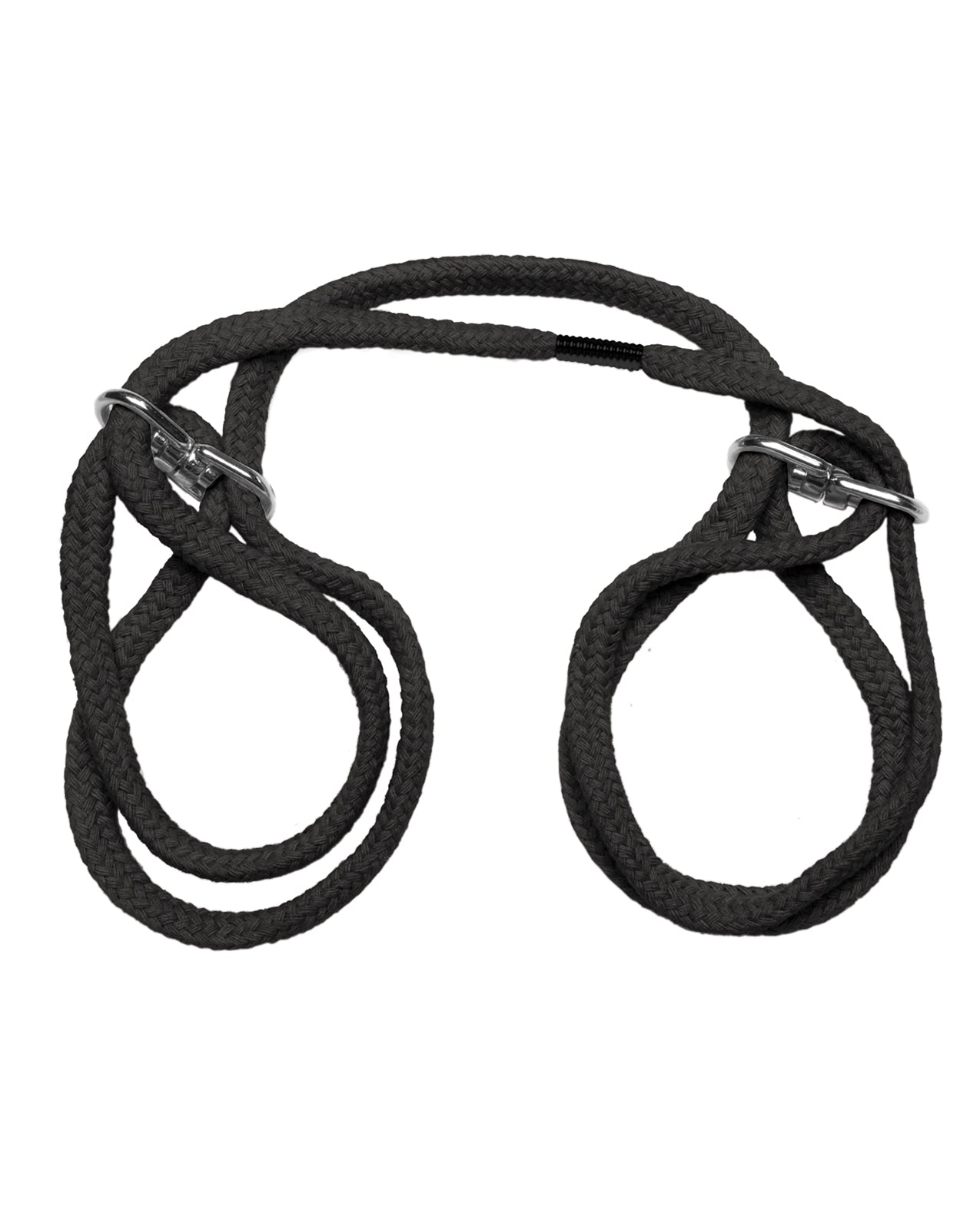 Japanese Style Bondage Wrist or Ankle Cotton Rope - Black - Image 4